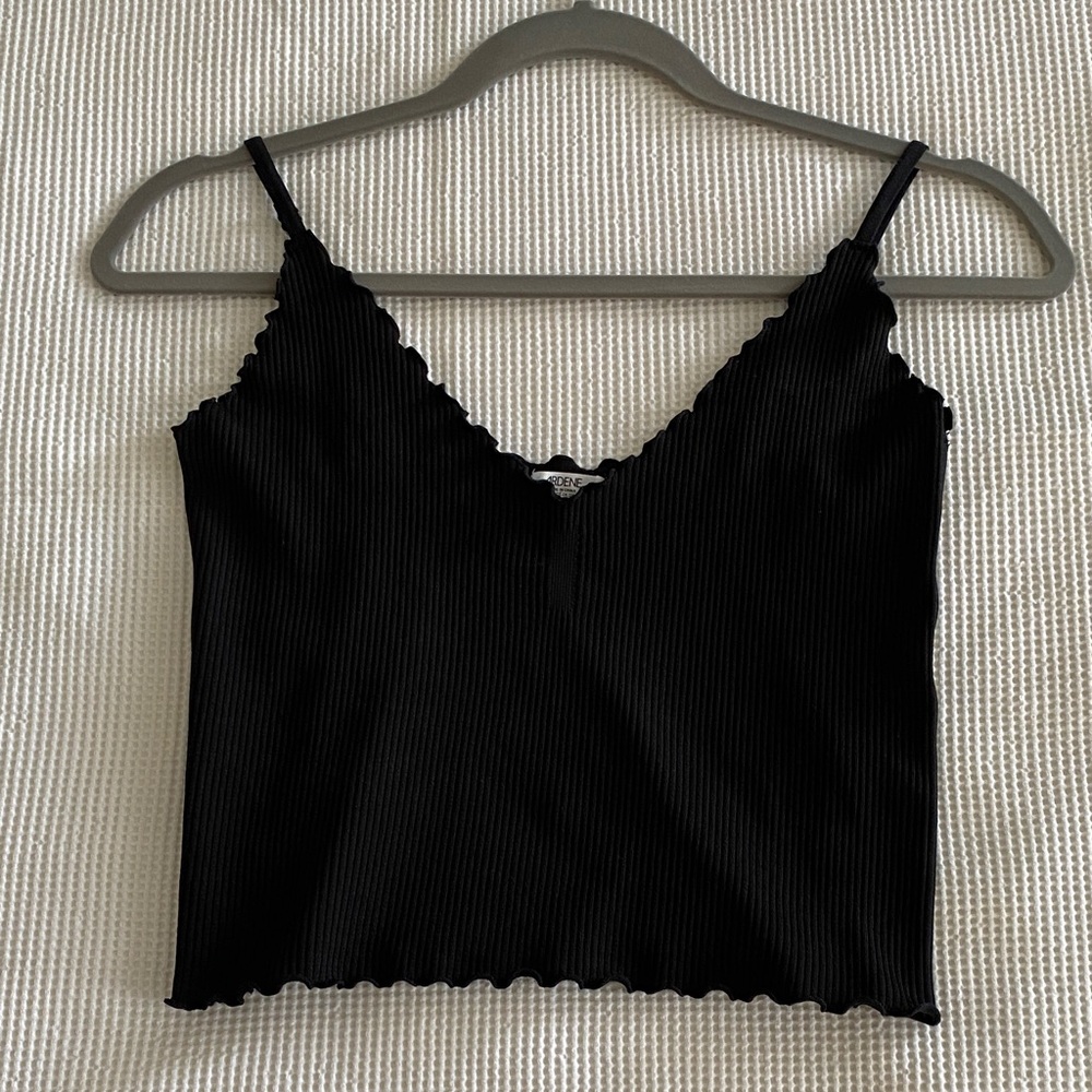 3 for 15$! Ardene Black Ribbed Camisole. Size L.